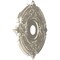 Ekena Millwork Attica PVC Ceiling Medallion (Fits Canopies up to 6 3/4"), Brght Coat Chrome, 19"OD x 3 1/2"ID x 1"P CMP19ATBCR - alternate 2
